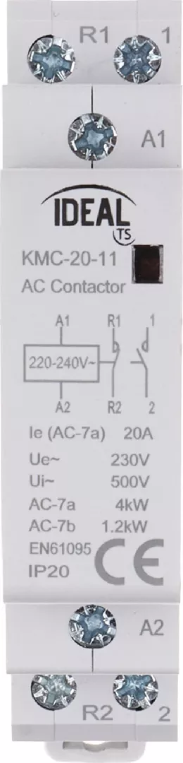 Ideal MODULAR CONTACTOR KMC-20-11 20A 230V