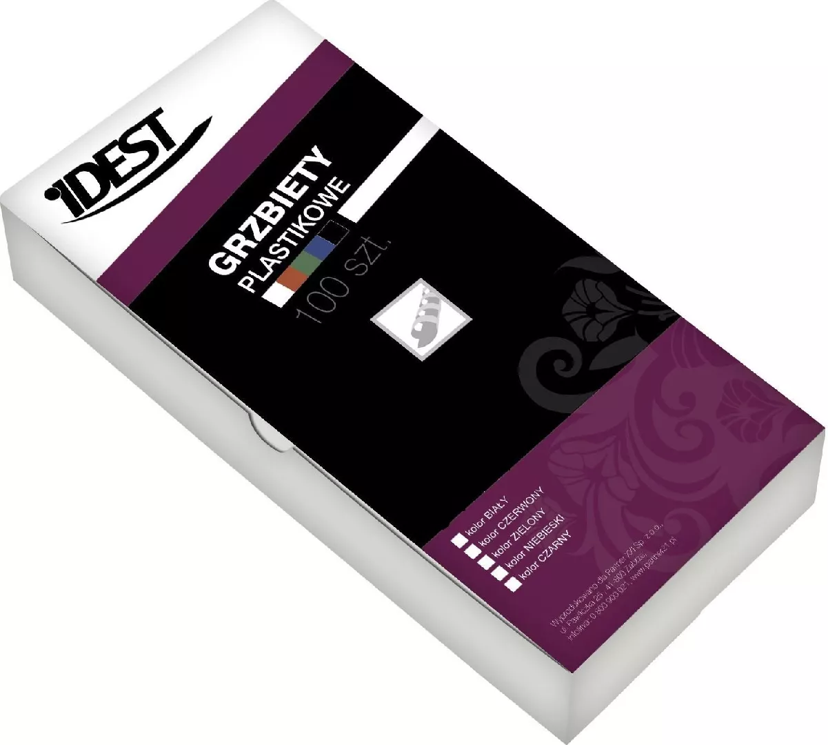 Idest Grzbiety plastikowe do bindowania 19mm