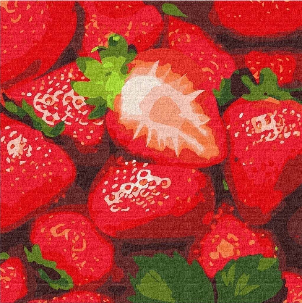 Painting by numbers - Juicy strawberry