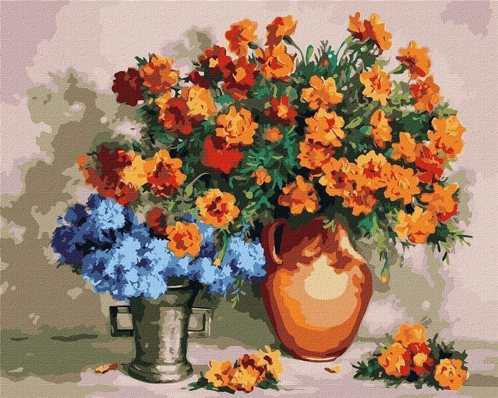 Painting by numbers - Flower hugs