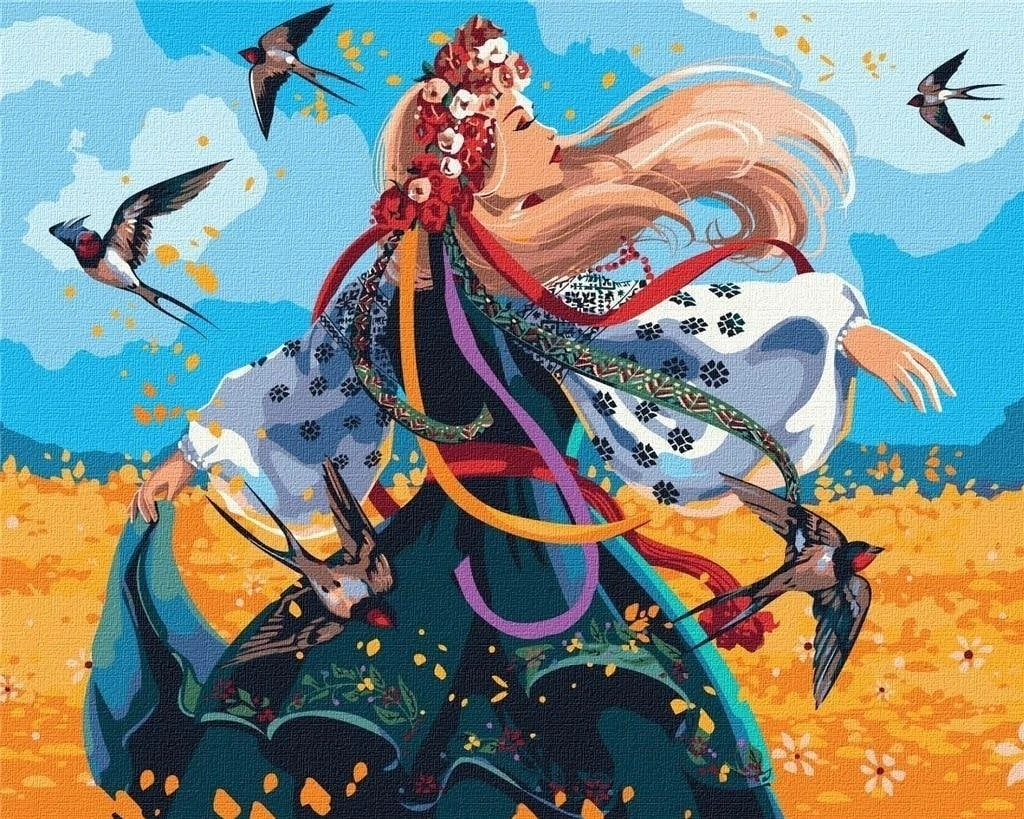 Painting by numbers - Ukrainian women
