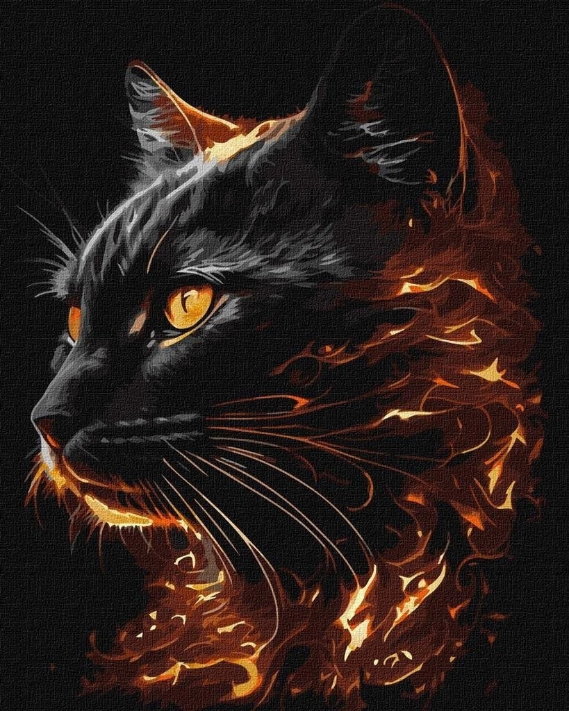 Painting by numbers - Fiery beauty