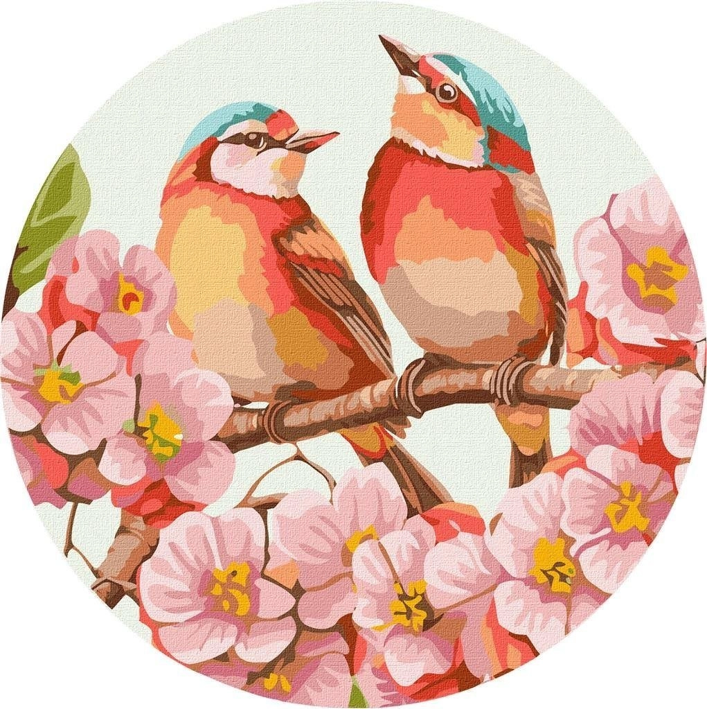 Painting by numbers - Spring flower