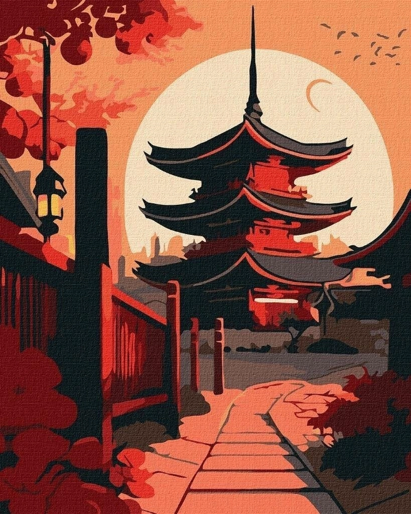 Painting by numbers - Oriental landscape