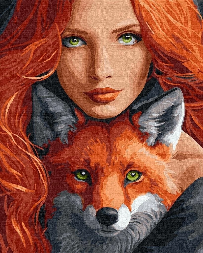Painting by numbers - Fiery fox
