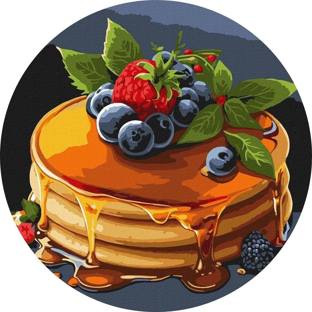 Painting by numbers - Appetizing pancakes