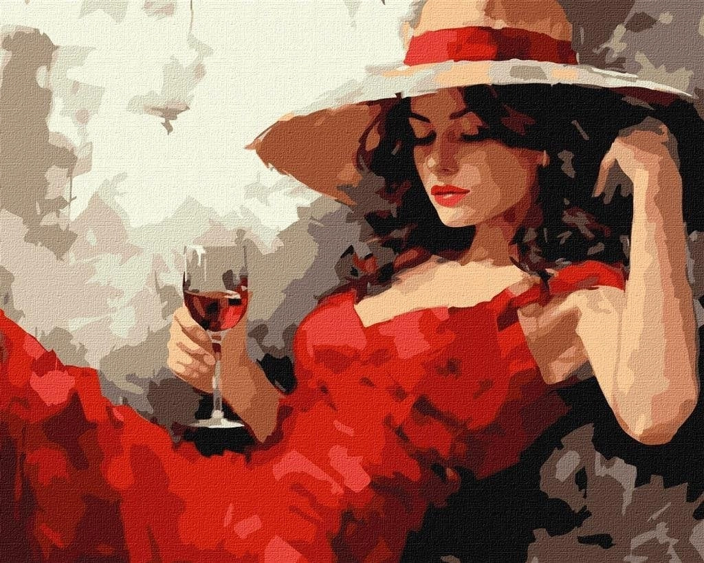 Painting by numbers - Girl with