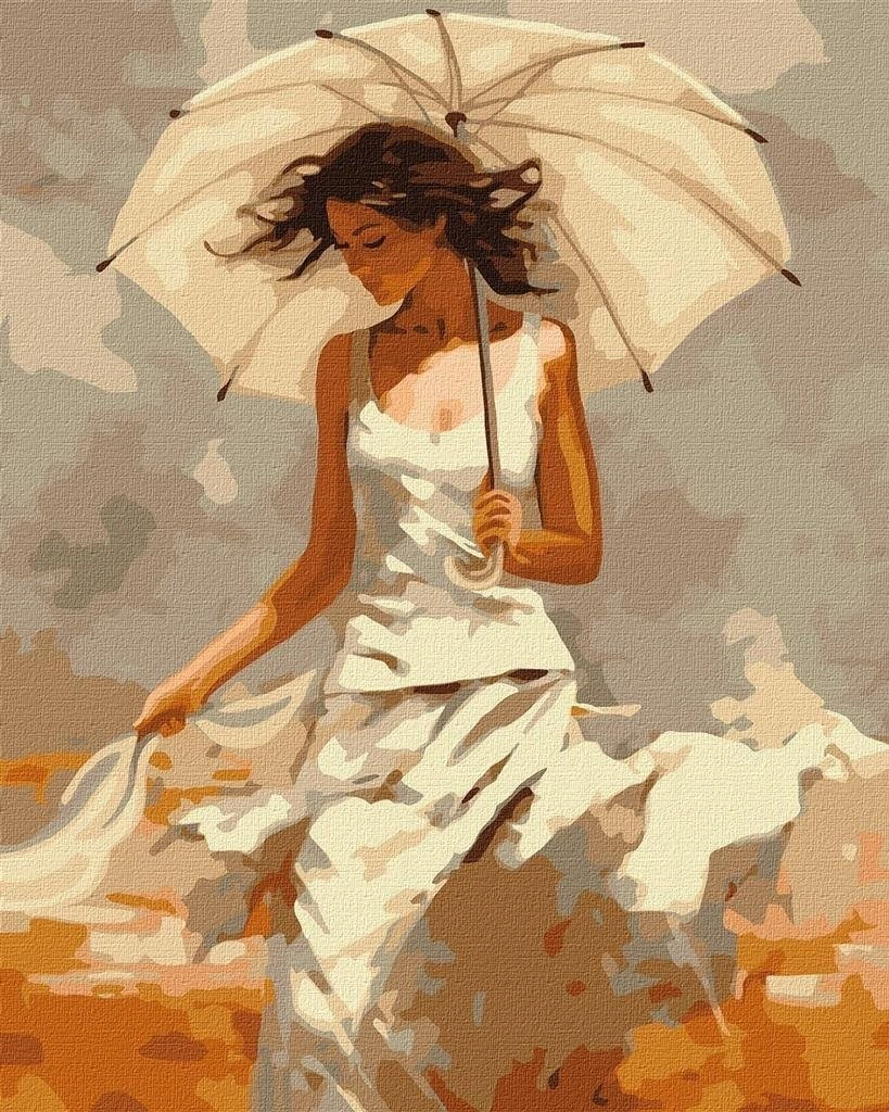 Painting by numbers - Girl with