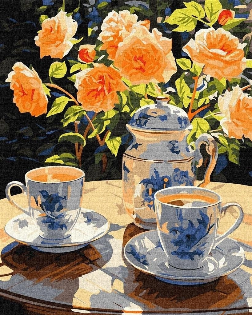 Painting by numbers - Tea in