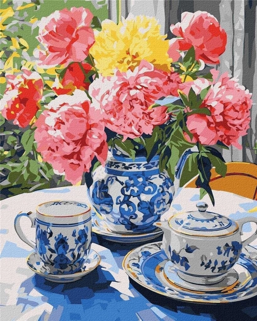 Painting by numbers - Afternoon tea