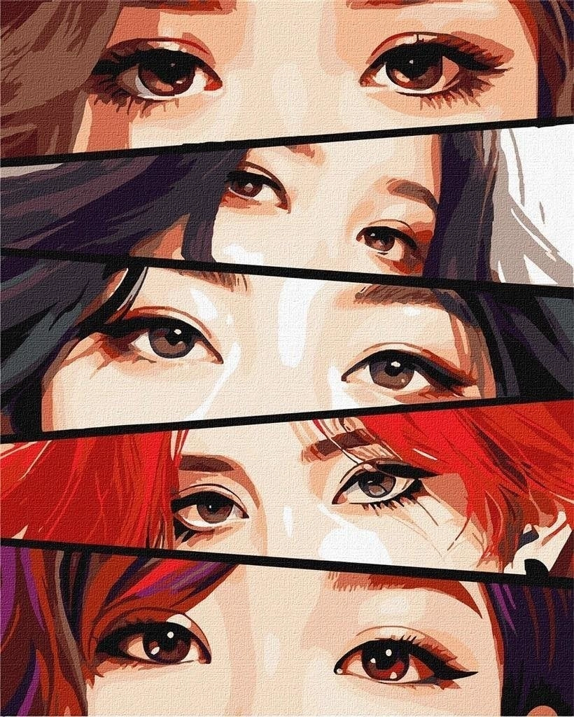 Painting by numbers - Magic eyes