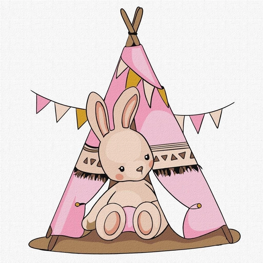 Painting by numbers - Baby Rabbit