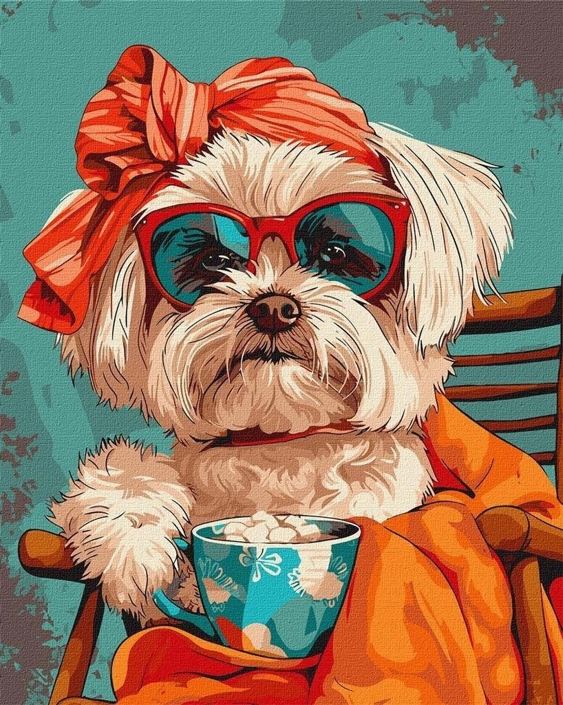 Painting by numbers - Stylish Shih