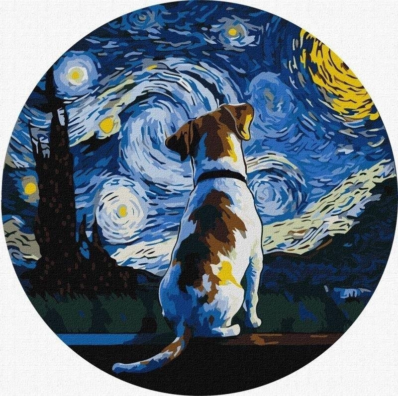 Painting by numbers - Dog 26cm