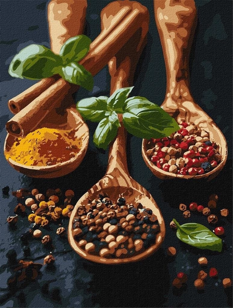 Painting by numbers - Spices 30x40cm