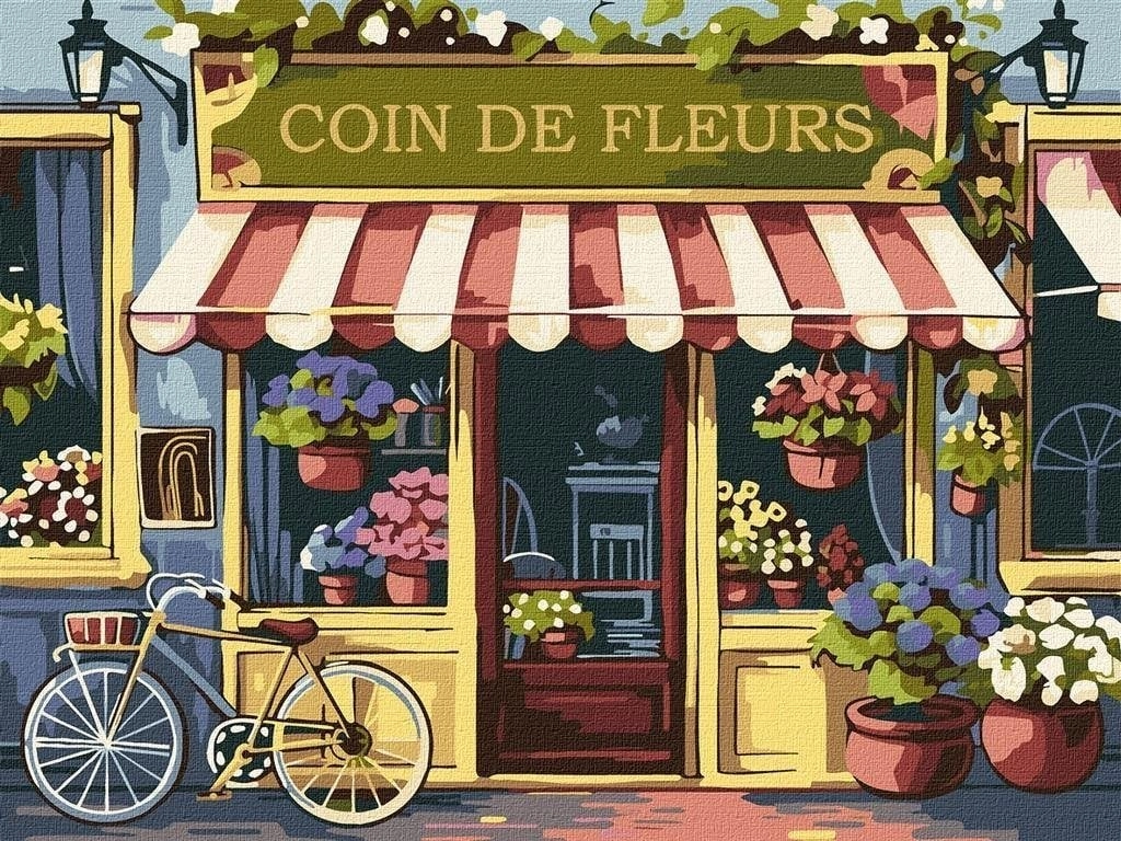 Painting by numbers - Flower corner