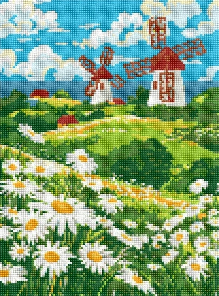 Diamond mosaic without frame - Field