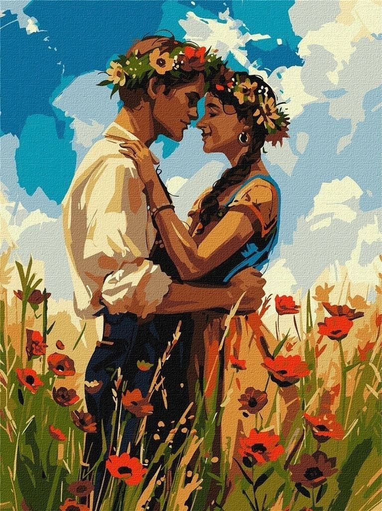 Painting by numbers - Couple in