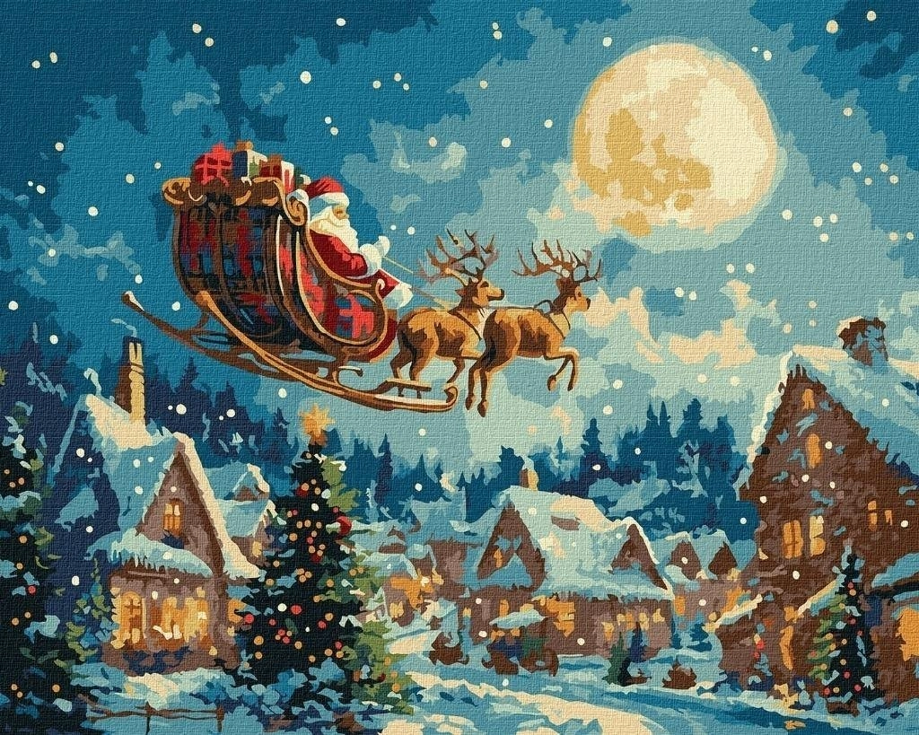 Painting by numbers - Christmas fairy