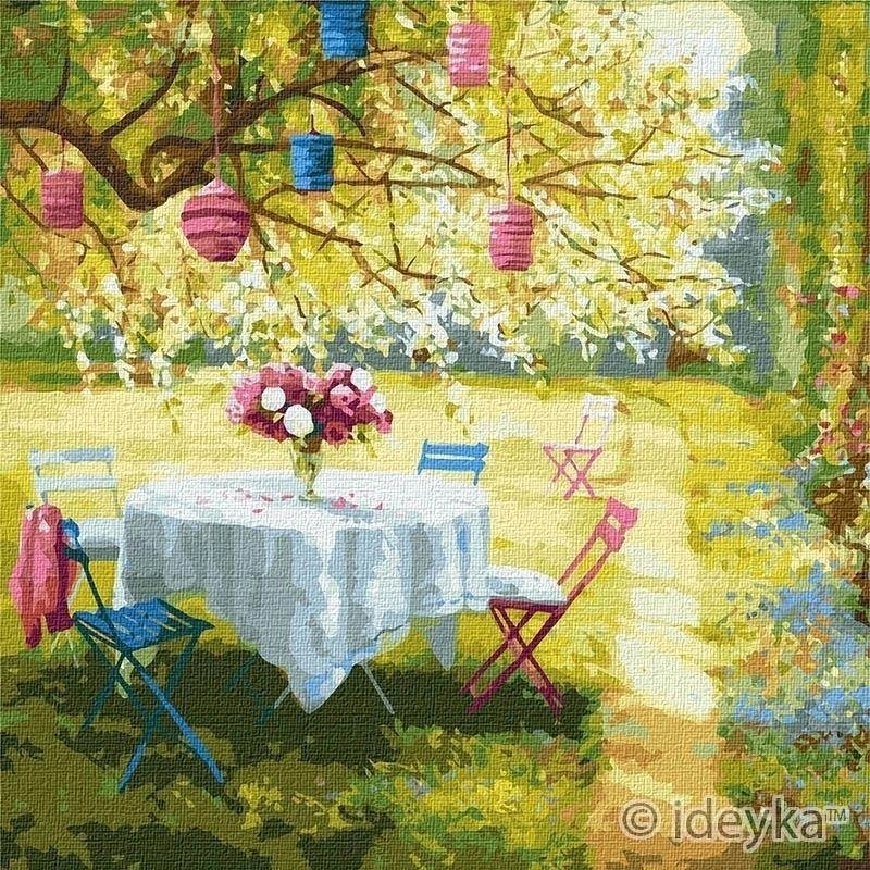 Painting by numbers - Spring lanterns
