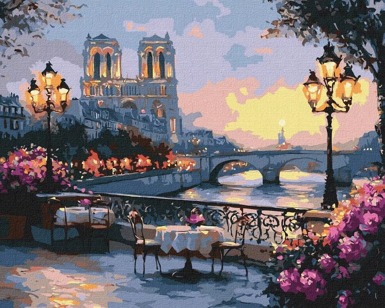 Painting by numbers - French landscape