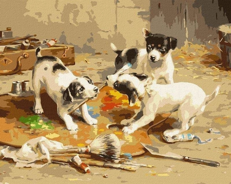 Painting by numbers - Little artists