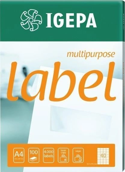 Igepa Self-adhesive label 48.5x25.4mm
