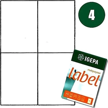 Igepa ETYKIETY A4 IGEPA 105 X