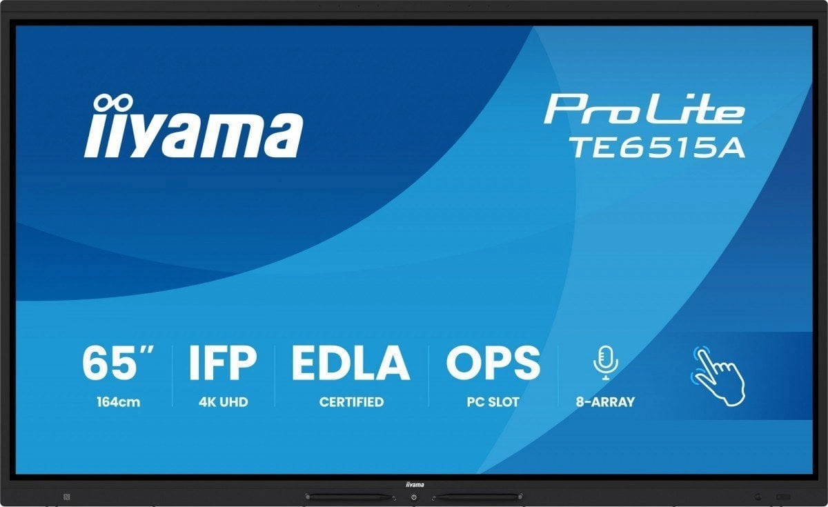 IIYAMA 163,9 cm (65 collas) TE6515A-B1AG 16:9 M-Touch 2xHDMI+2 USB-C (Speditionsversand)