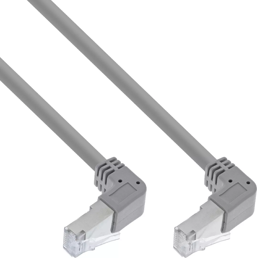 InLine patch cable angled on both