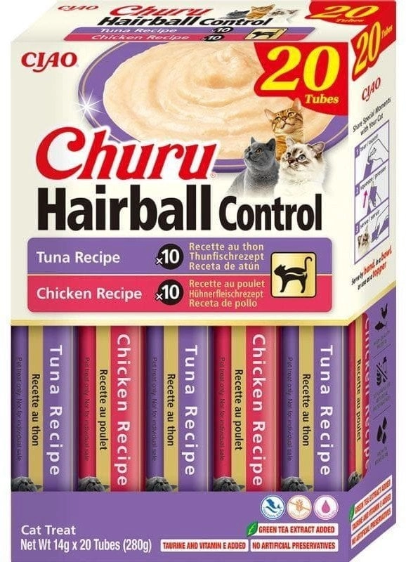 Inaba Cat Churu Hairball Control cat