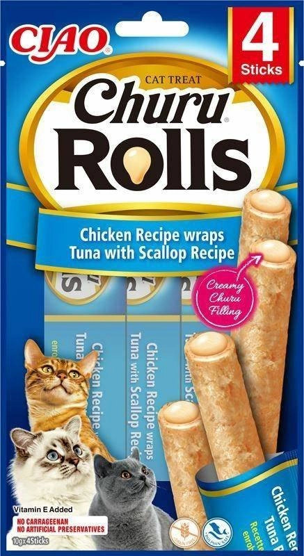 Inaba Foods Churu Rolls Chicken Tuna