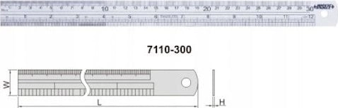 Insize PRZYMIAR MET.MLPD L-300 MM/8````````