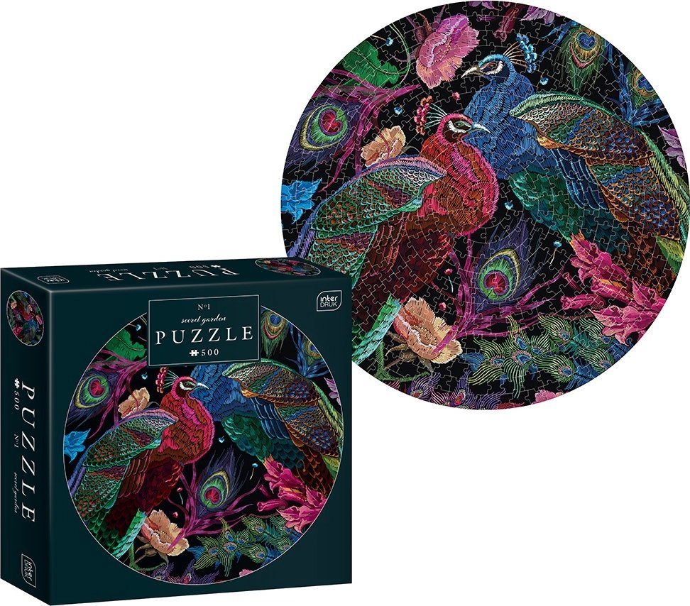 Interdruk Puzzle okrągłe secret garden 500