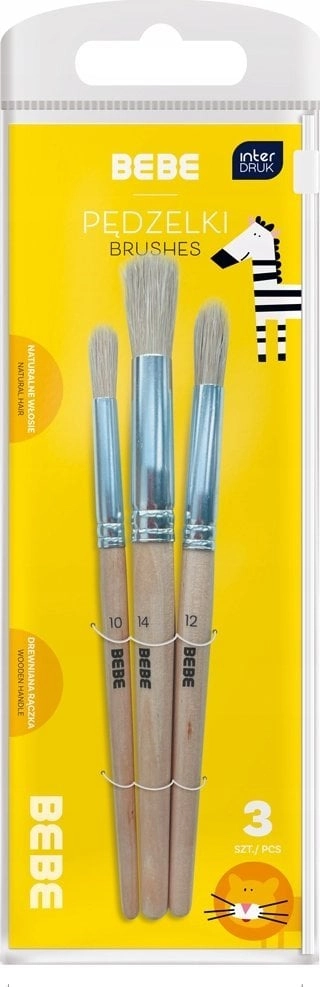 Wooden brushes 3 pcs BB Kids