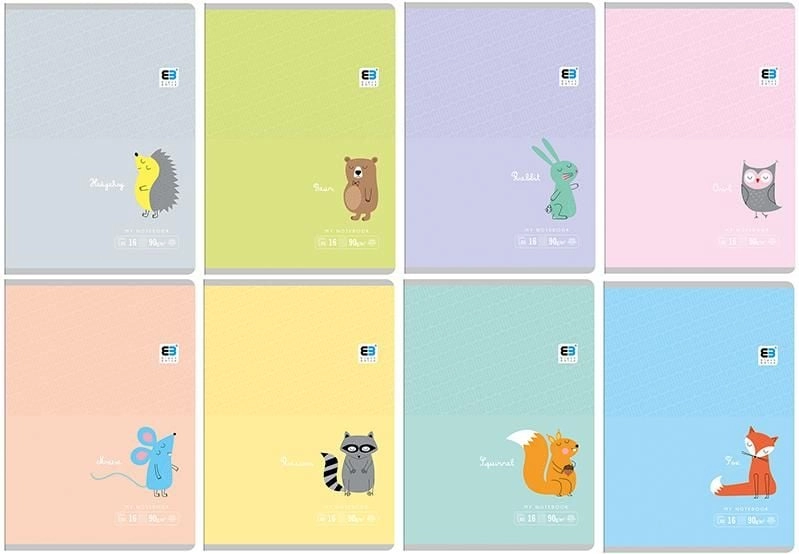 Interprint Notebook A5/16K color line Black