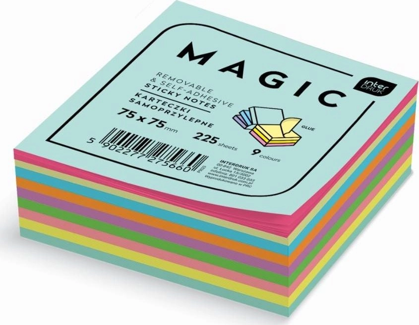 Magic Cube self-adhesive notes 75x75mm 9