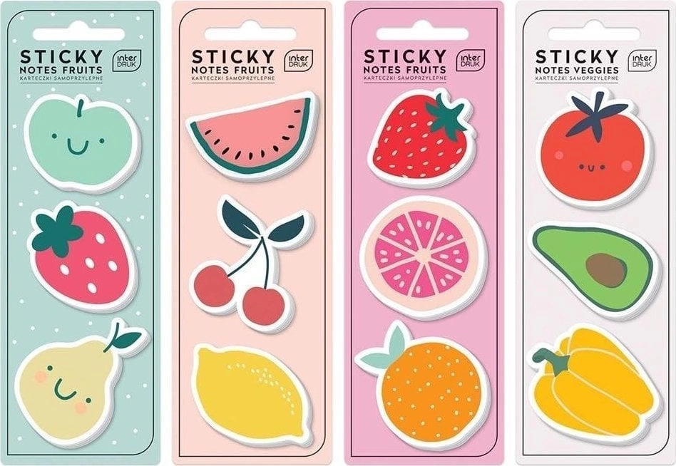 Interdruk Karteczki samoprzylepne Fruits 75szt mix