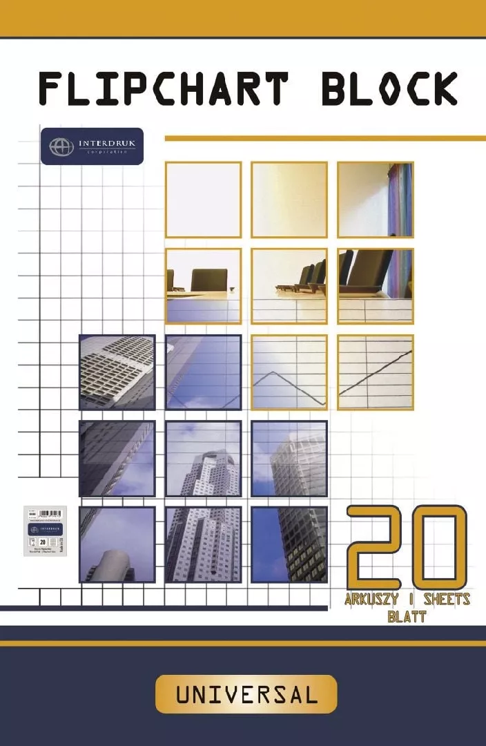 Interprint Flipchart pad A1 smooth 20