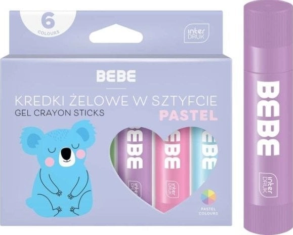 Gel crayons in BB Pastel sticks