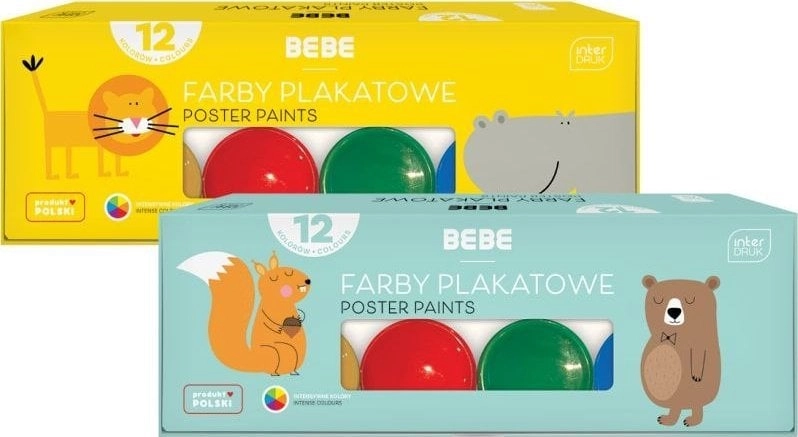 Poster paints 12 colors 20ml BB