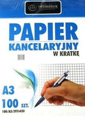 Interprint A3 squared office paper/100 sheets