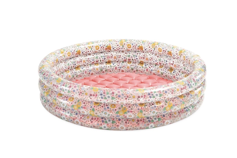 Inflatable paddling pool with flowers 86x25