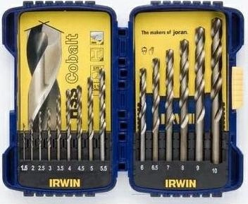 IRWIN DRILL BIT SET 15pcs. COBALT