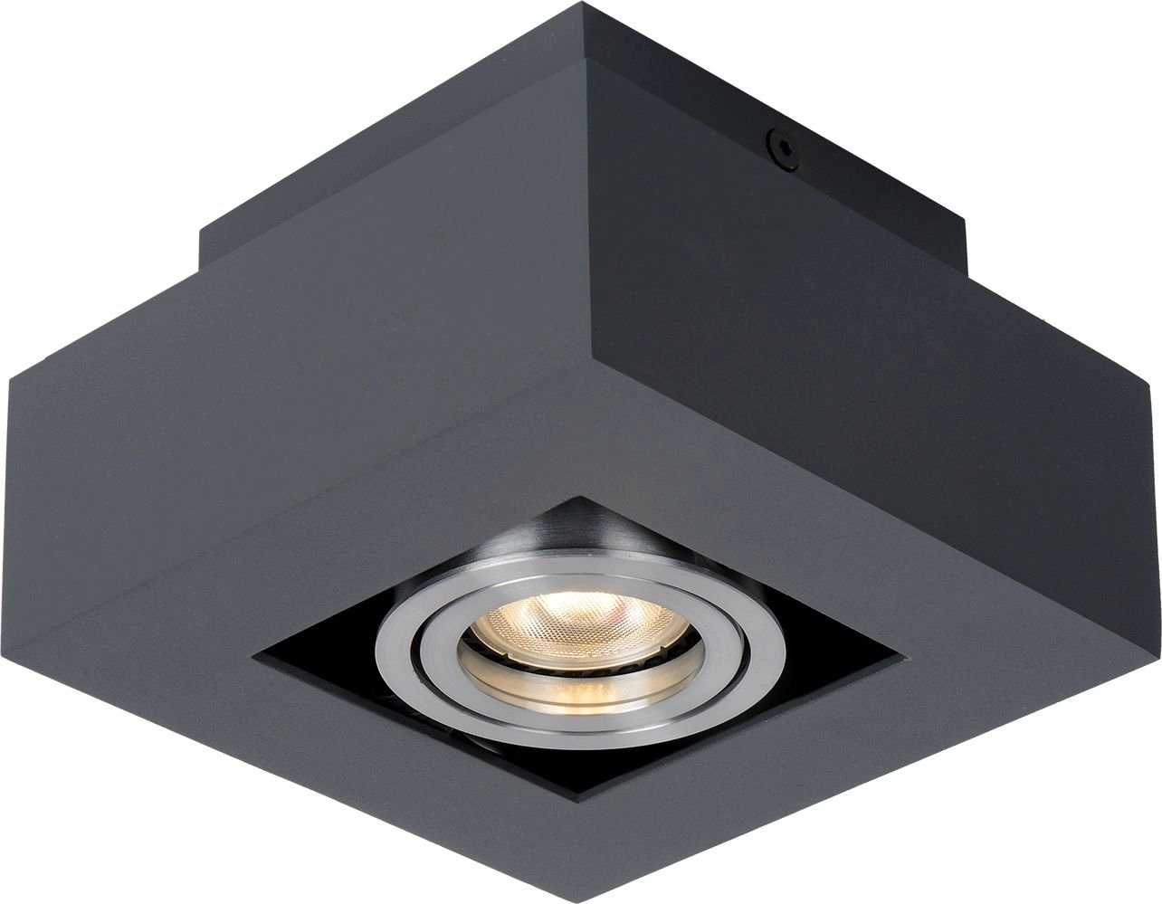 Italux ceiling lamp Surface-mounted rectangular black
