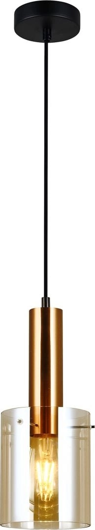 Lampa wisząca Italux Lampa wisząca bursztynowa
