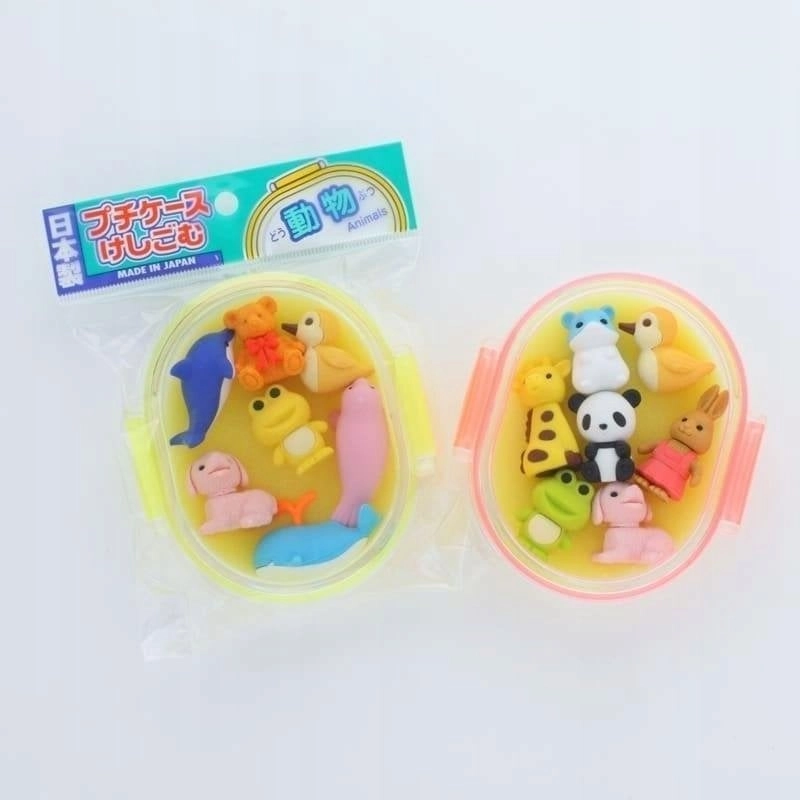 Animals puzzle eraser set 7 pcs
