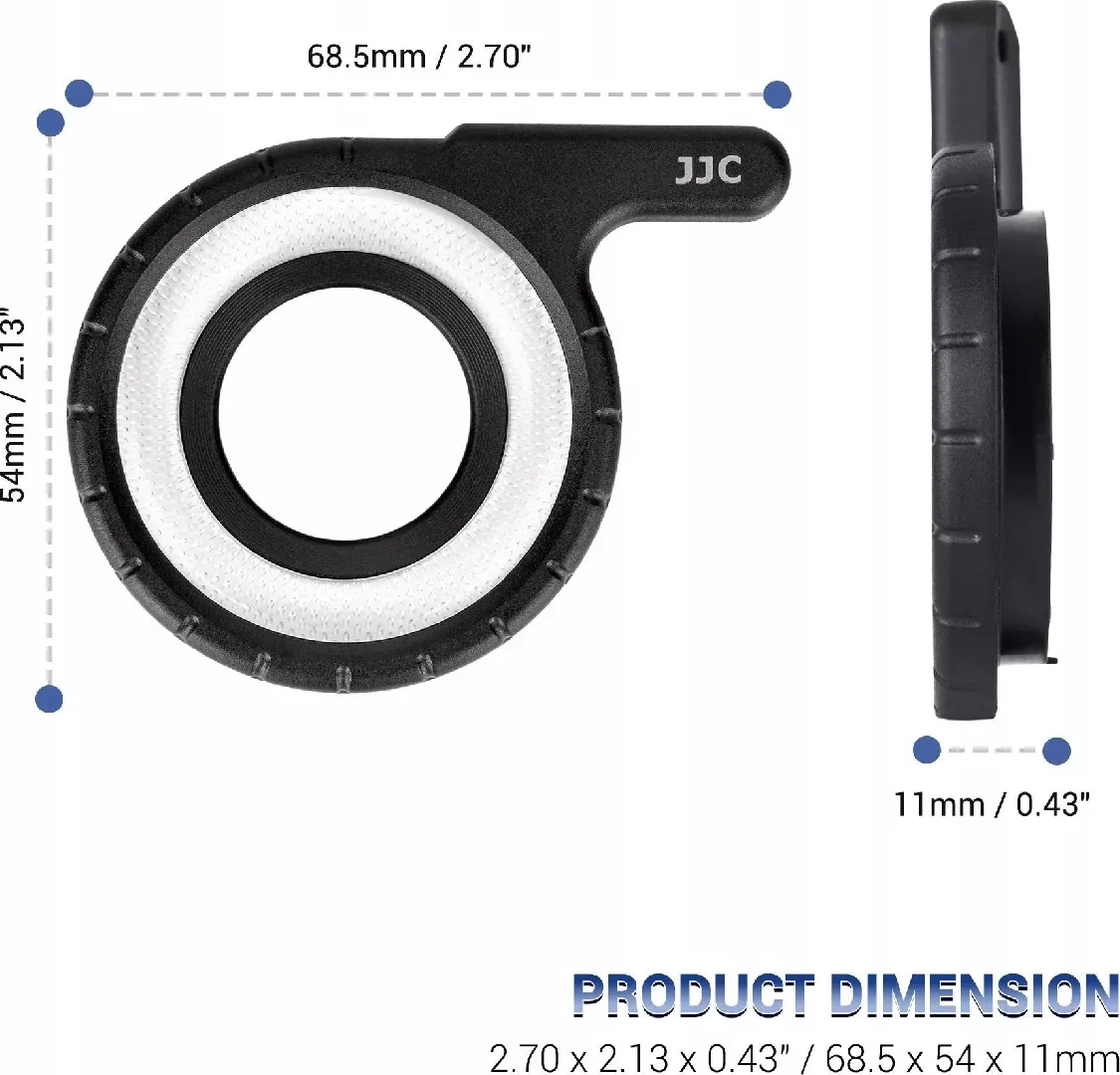 Lampa pierścieniowa JJC Pierścień Makro Światło
