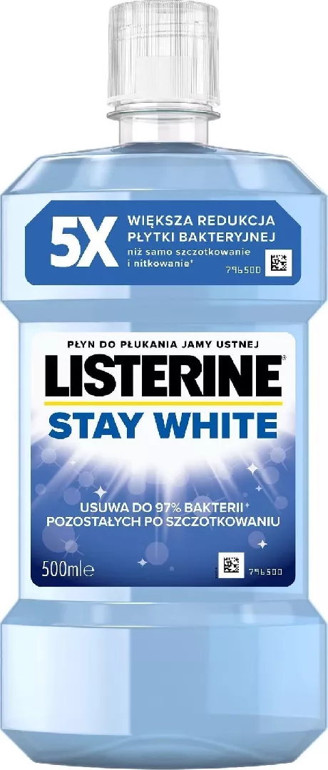 JOHNSON LISTERINE Stay White mouthwash 500