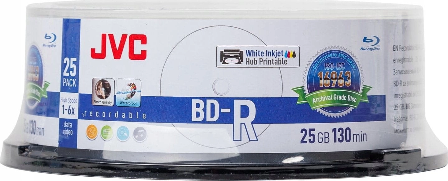 JVC JVC BD-R 25GB 6X INKJET